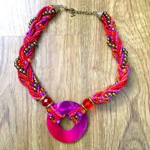 Beaded colourful necklace